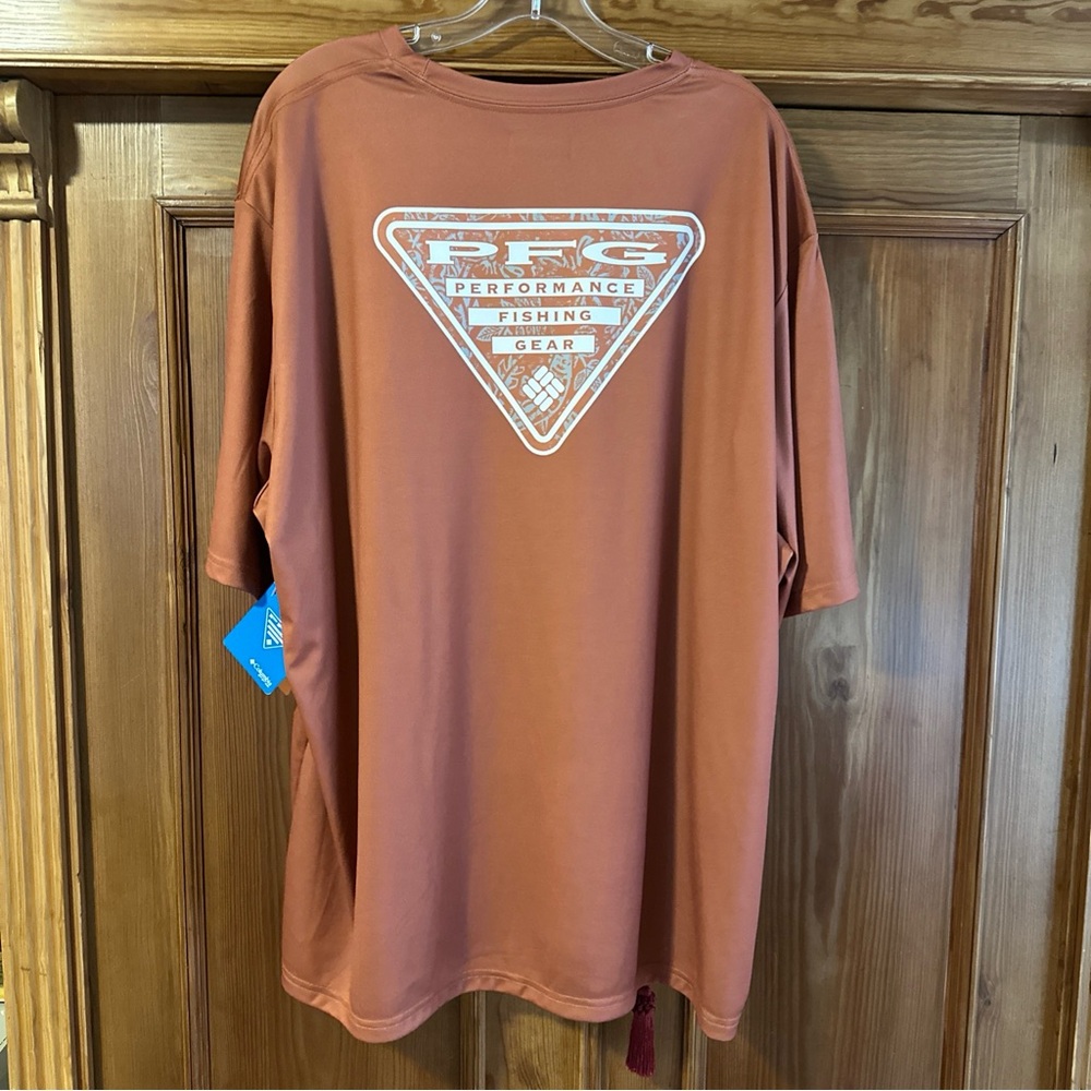 Columbia Rust T-Shirt university of Texas longhorn XXL NEW NWT - Picture 2 of 15